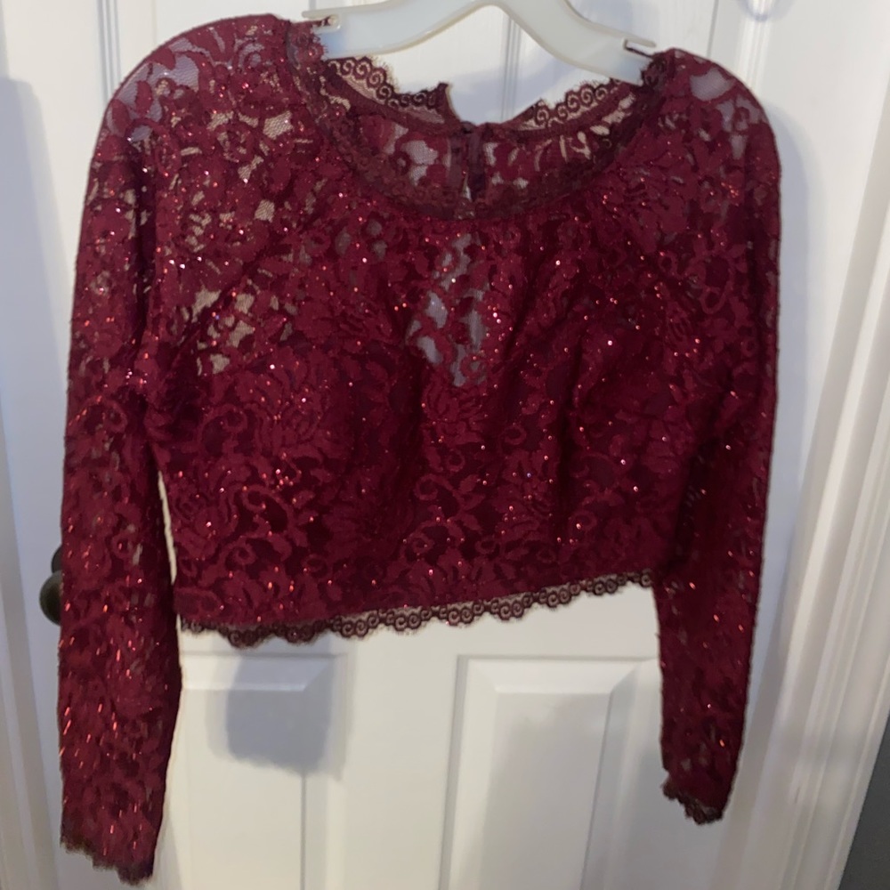 Sequin Hearts 2 piece prom dress. Size 9